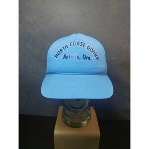 North Coast Diving Astoria, Oregon Blue Trucker Style Snapback Hat